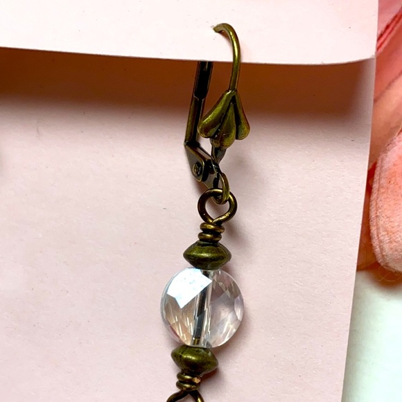 NWOT Chandelier earrings long sparkling filigree - Picture 9 of 9